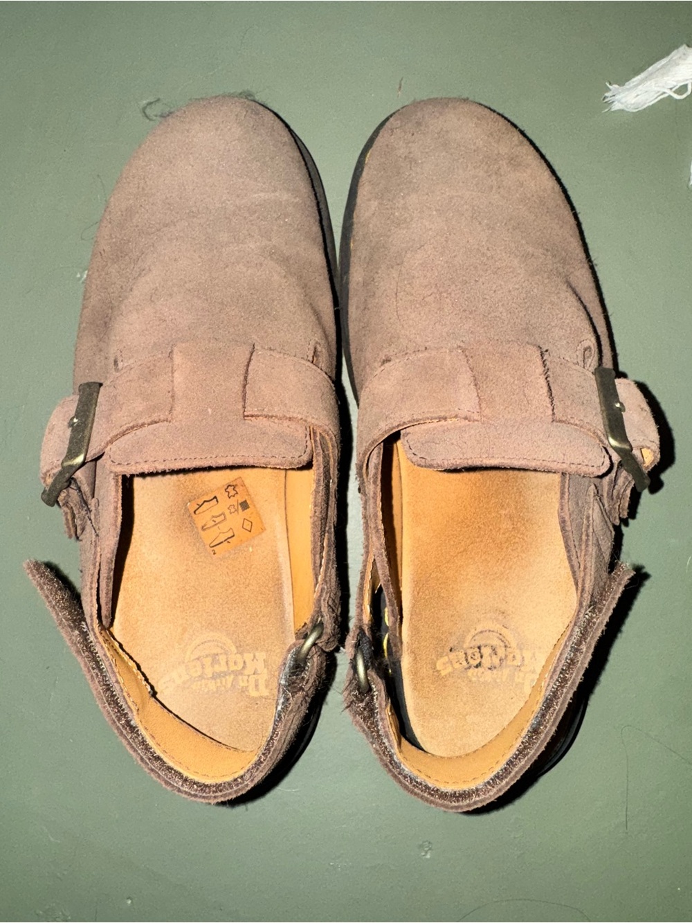 Brown Suede Doc Marten Slip ons